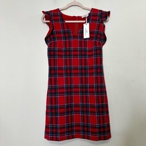 Vineyard Vines Red Plaid Mini Dress